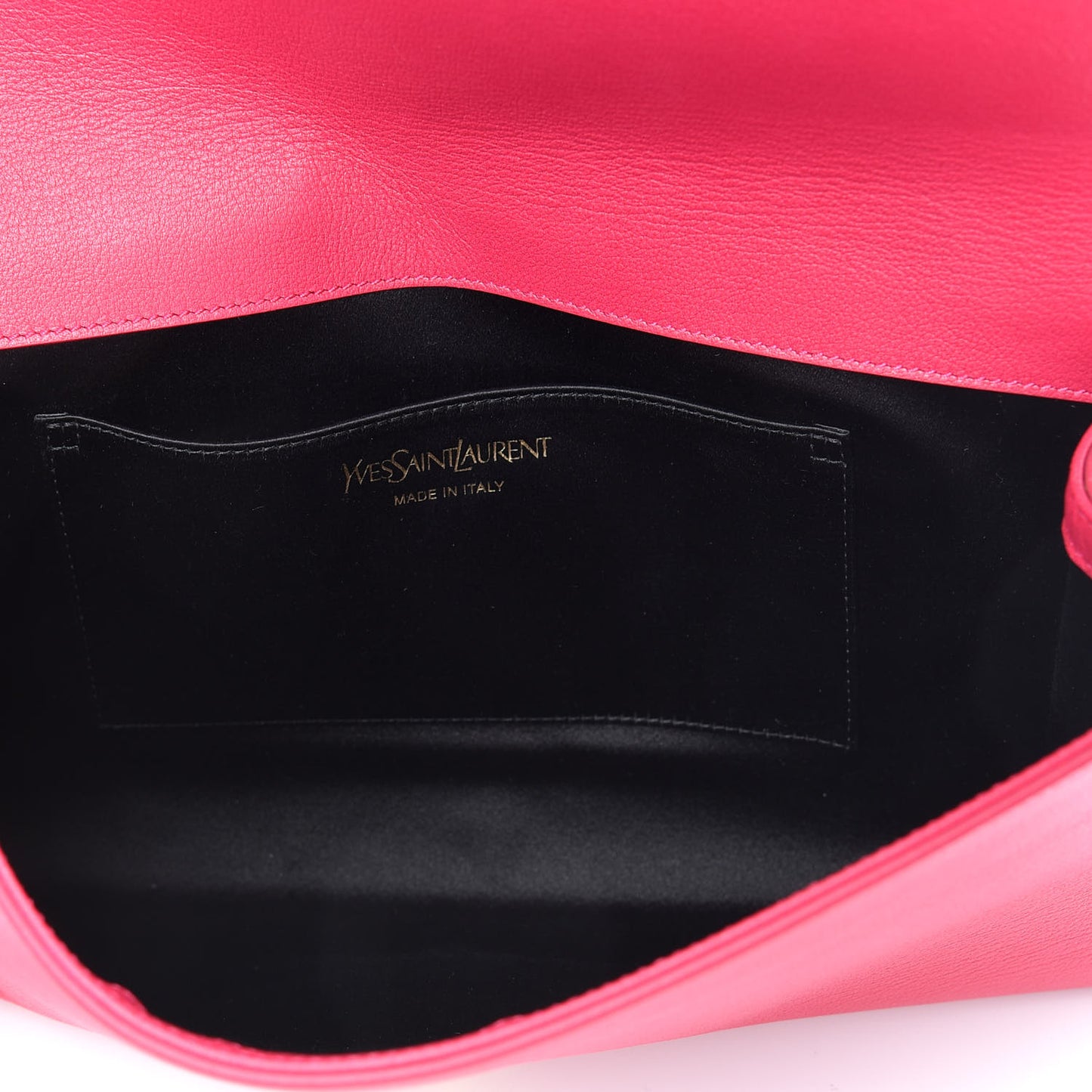 Calfskin Monogram Large Belle De Jour Clutch Lipstick Fuchsia