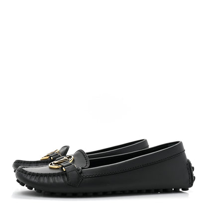 Louis Vuitton Calfskin Dauphine Loafers 36 Black 3 of 11