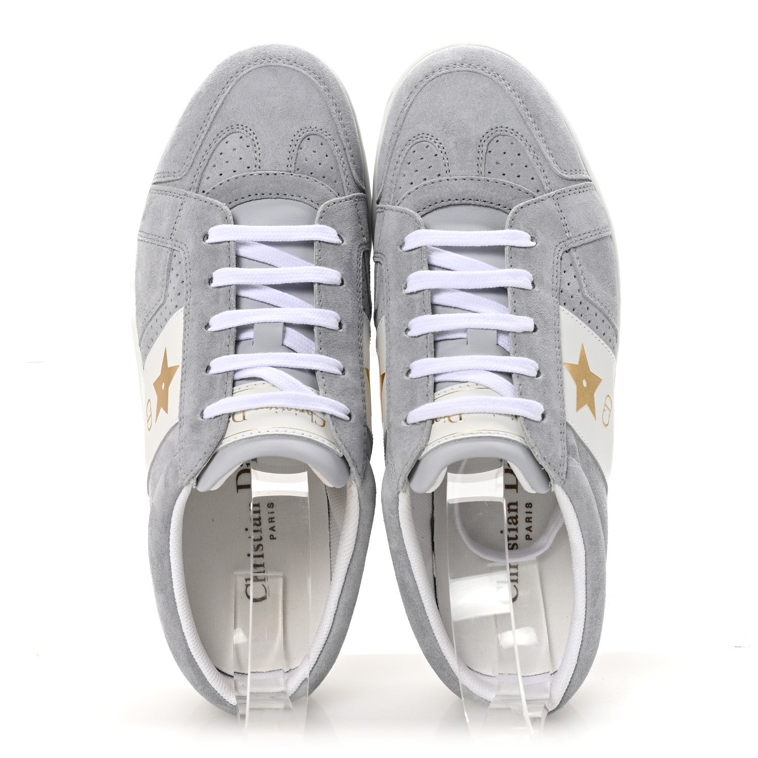 Christian Dior Calfskin Suede Dior Star Low Top Sneaker Mules 36 Azure Pale 2 of 10