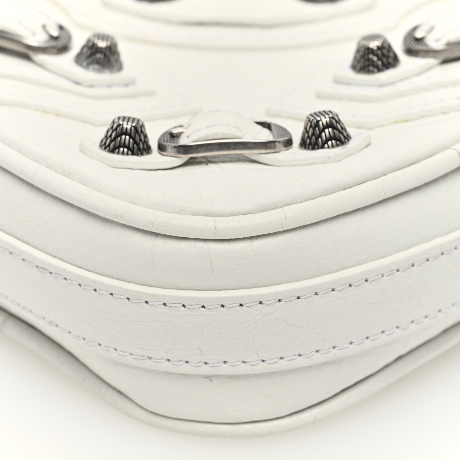 Balenciaga Agneau Arena Mini Le Cagole Heart Bag Optic White 8 of 8