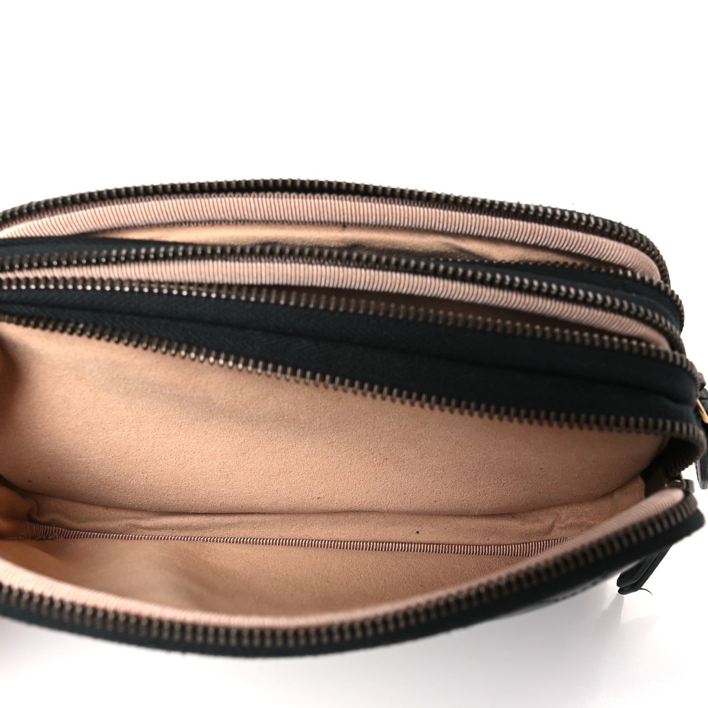 Calfskin Matelasse Mini GG Marmont Chain Crossbody Bag Black