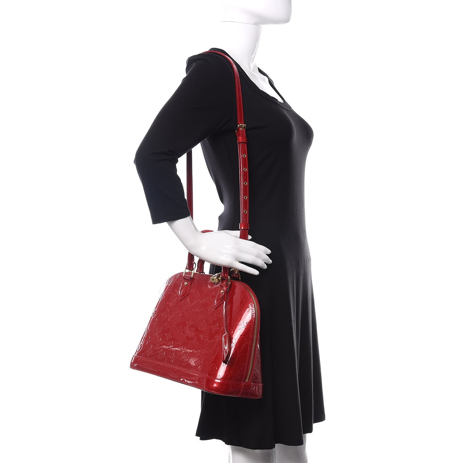 Louis Vuitton Vernis Alma PM Cherry 2 of 9