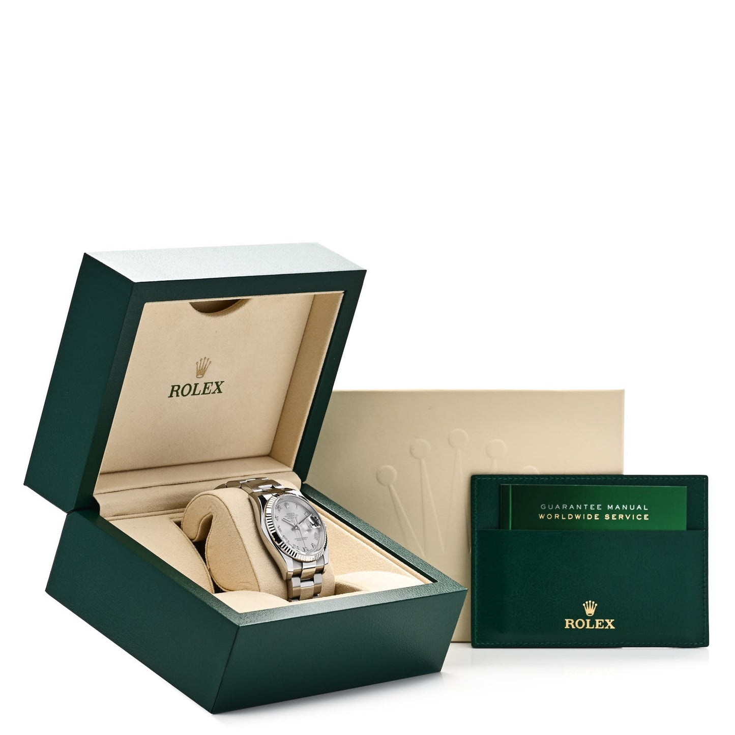 Stainless Steel 18K White Gold 36mm Oyster Perpetual Datejust Watch Silver Roman 116234