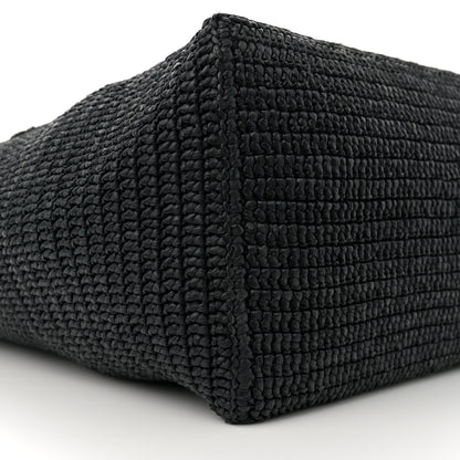 Saint Laurent Raffia Logo Tote Black 8 of 9