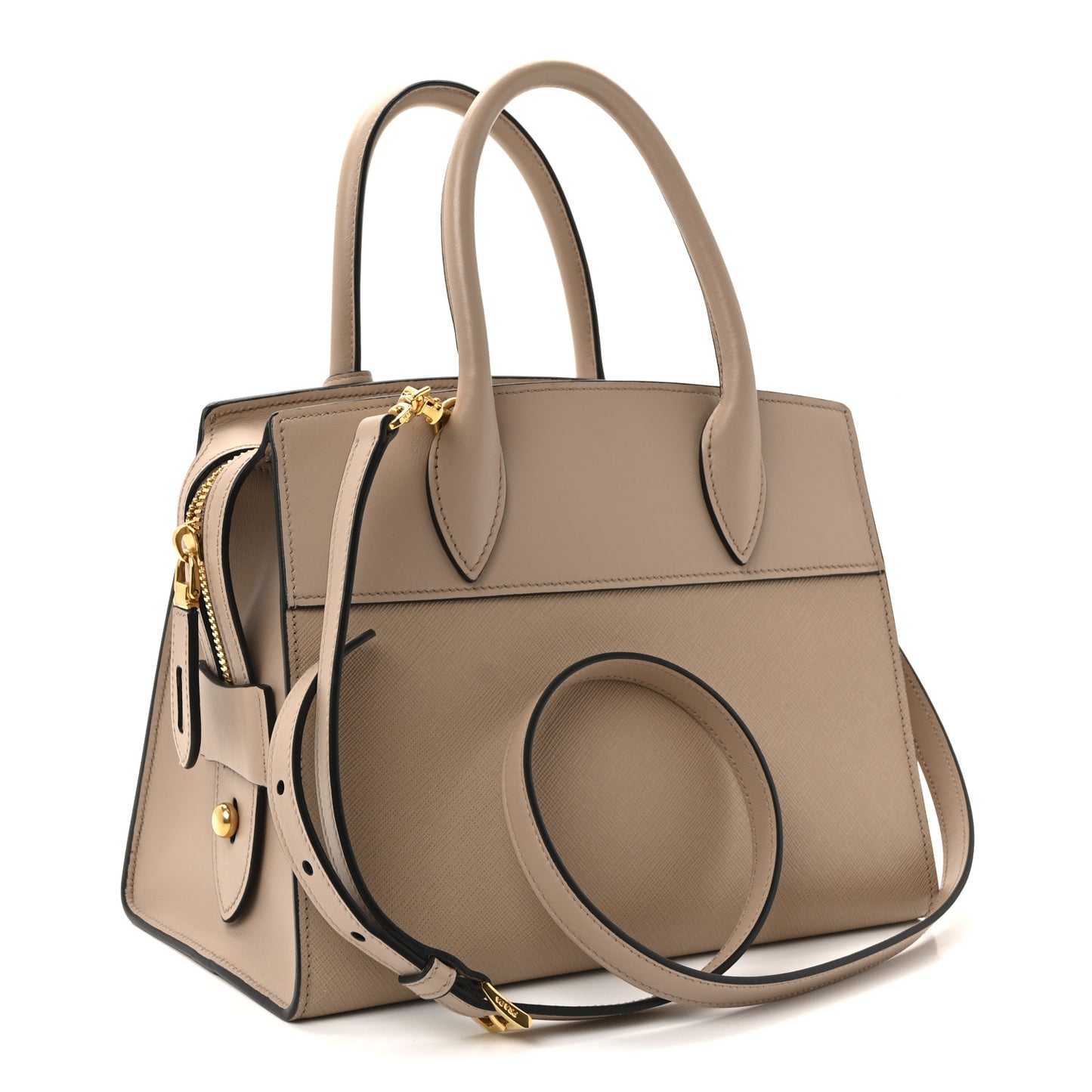 Saffiano City Calf Small Esplanade Tote Cammeo
