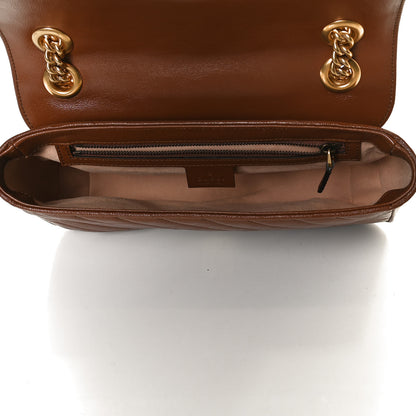 Gucci Azalea Calfskin Matelasse Diagonal Small GG Marmont Shoulder Bag Cuir 9 of 25
