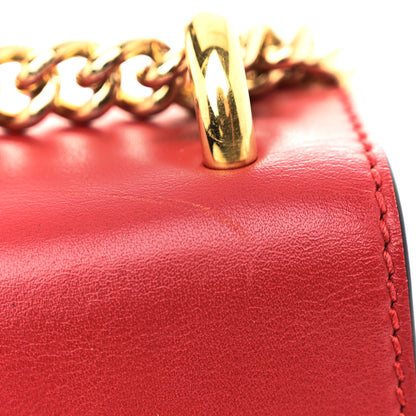 Gucci GG Supreme Monogram Calfskin Small Padlock Shoulder Bag Beige Hibiscus Red New Rosette 12 of 12