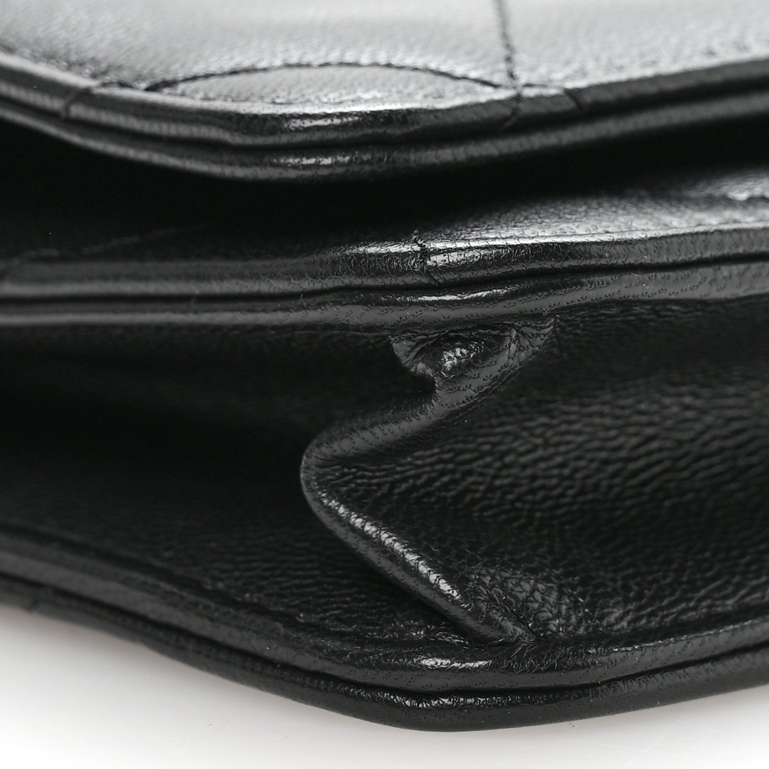 Chanel Lambskin Quilted Chanel 19 Wallet On Chain WOC Black 18 of 23