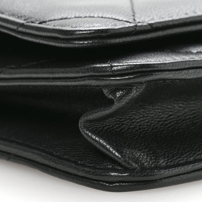 Chanel Lambskin Quilted Chanel 19 Wallet On Chain WOC Black 18 of 23