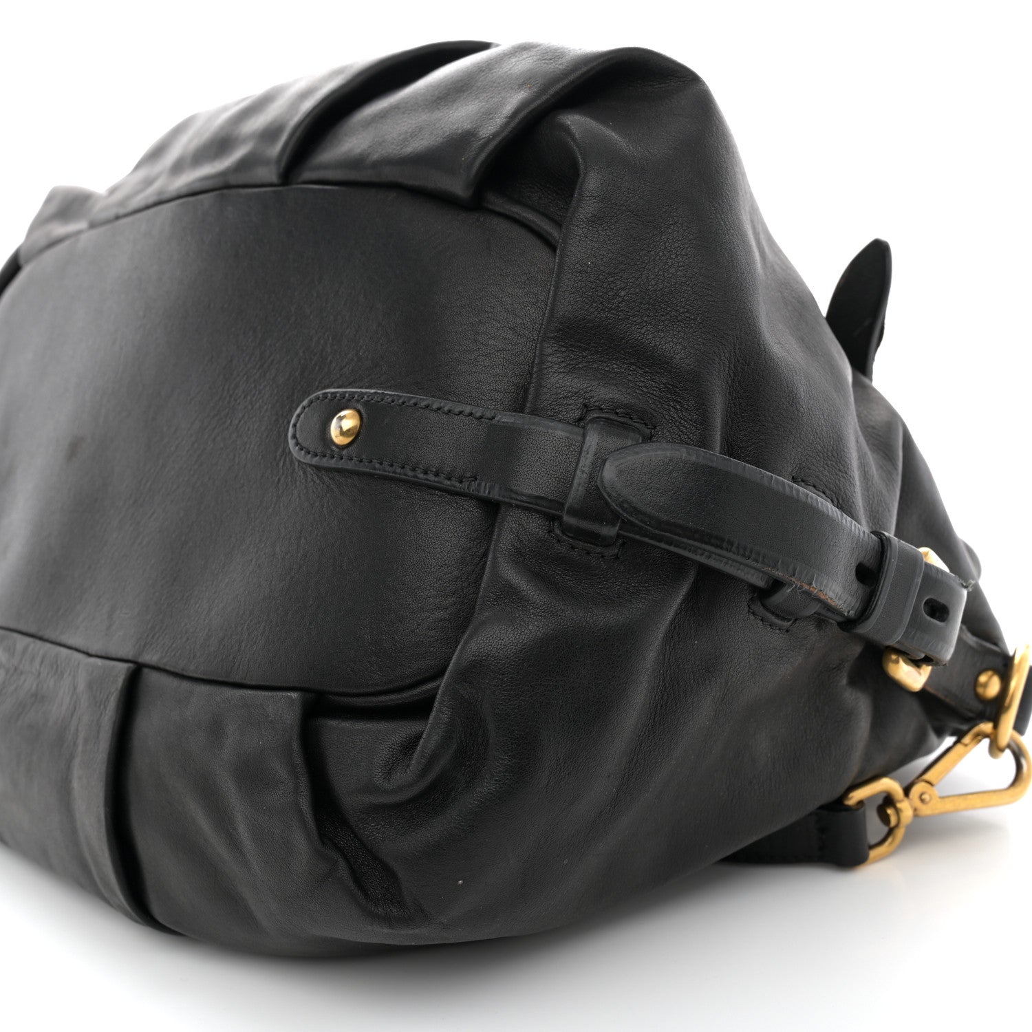 Prada Vitello Soft Shopping Satchel Black 10 of 18