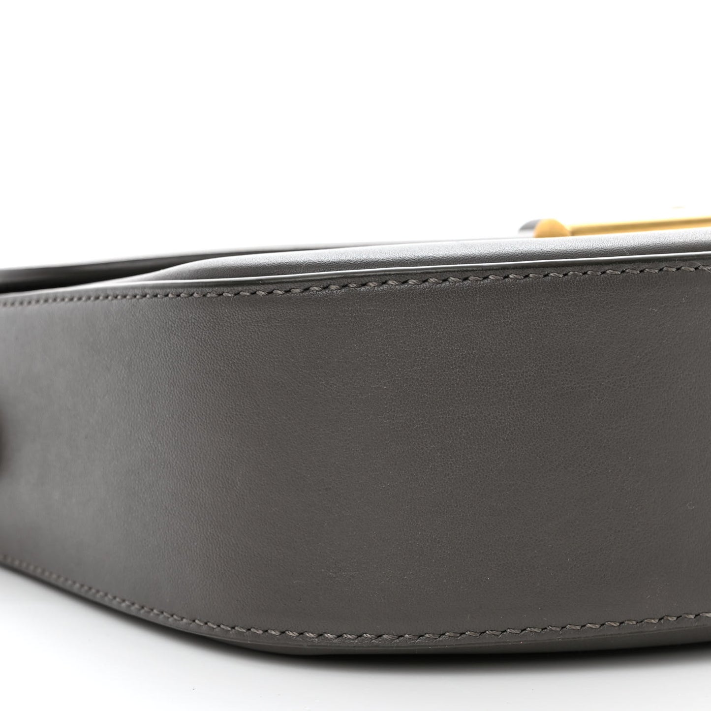 Calfskin Sasha Shoulder Bag Dark Grey
