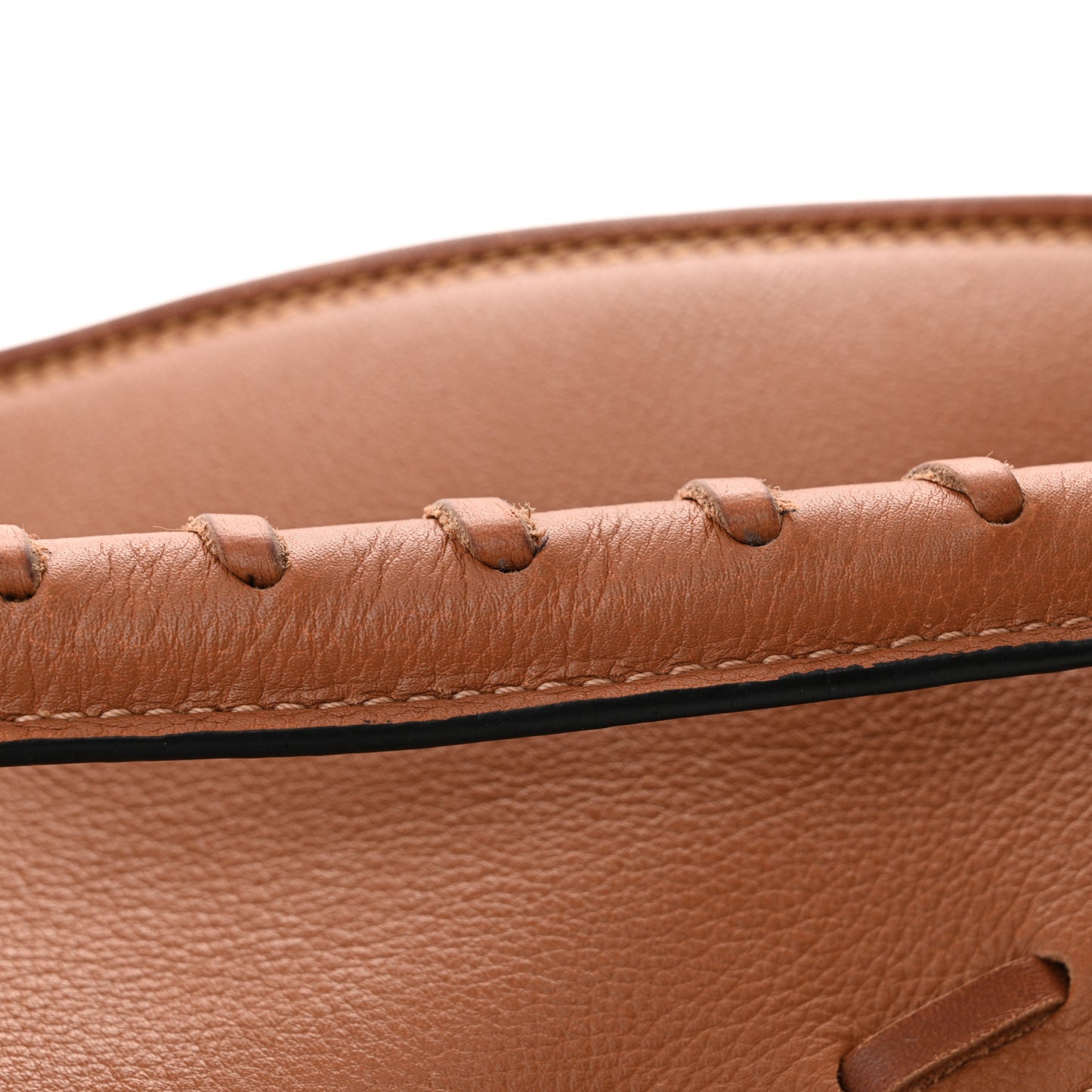 Calfskin Small Laced Puzzle Bag Tan