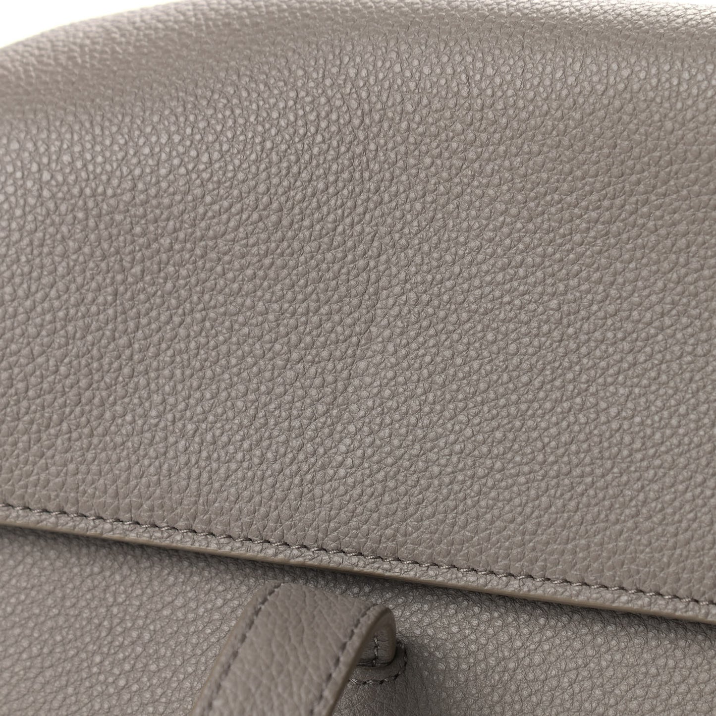 Supple Grained Calfskin Large Soft 16 Bag Pebble