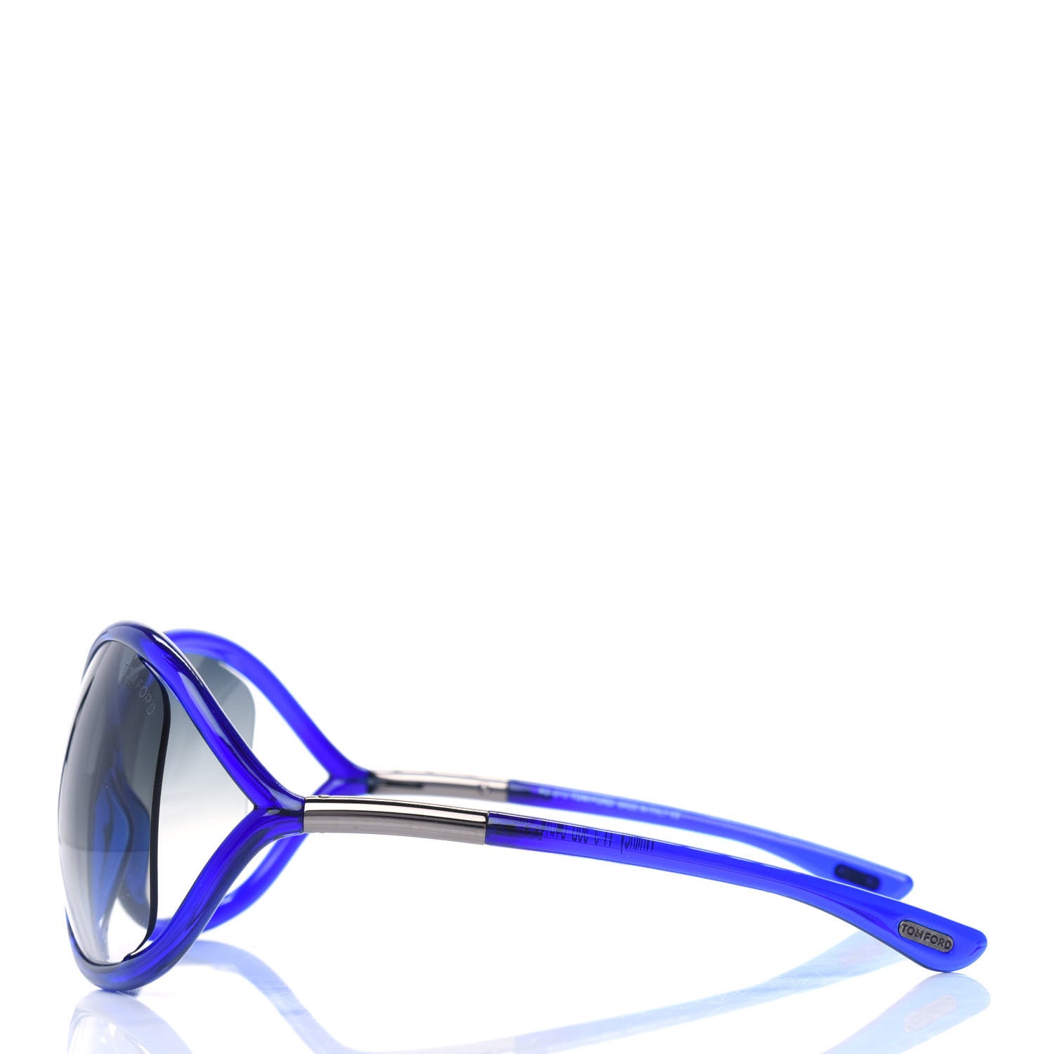 Tom Ford Acetate Whitney Crossover Sunglasses TF9 Blue 3 of 4