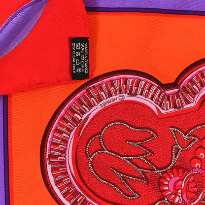 Hermes Silk Grand Apparat Scarf 90 3 of 4