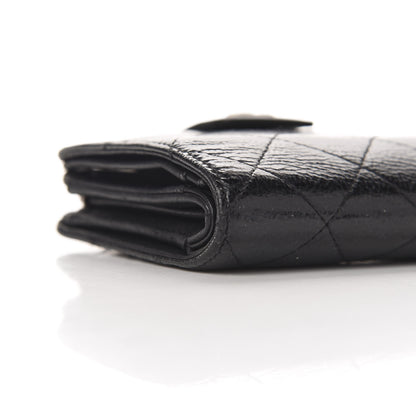 Chanel Patent Caviar CC Compact French Flap Wallet Black 9 of 13