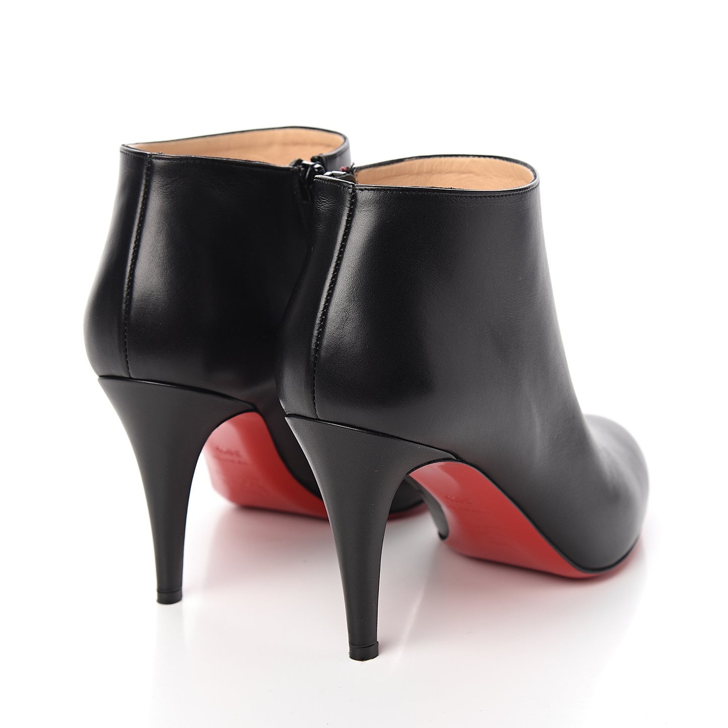 Calfskin Belle 85 Ankle Boots 39.5 Black