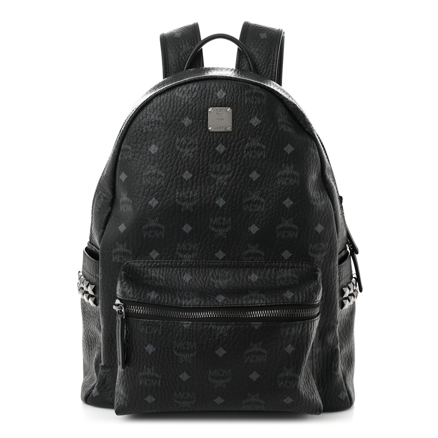 Visetos Medium Side Studs Stark Backpack Black