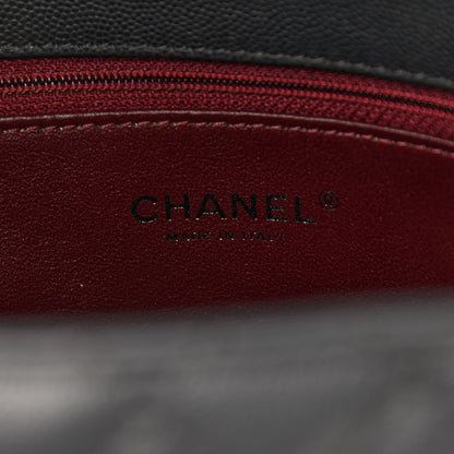 Chanel Caviar Lizard Quilted Large Coco Handle Flap Grey 6 of 9