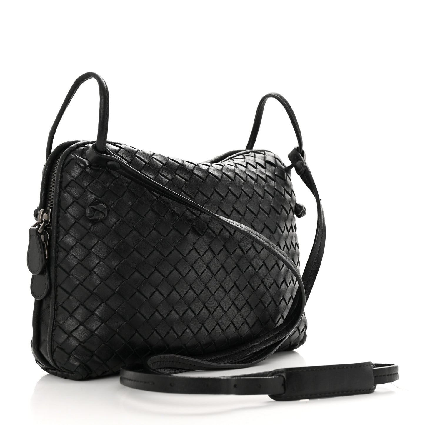 Nappa Intrecciato Nodini Bag Black