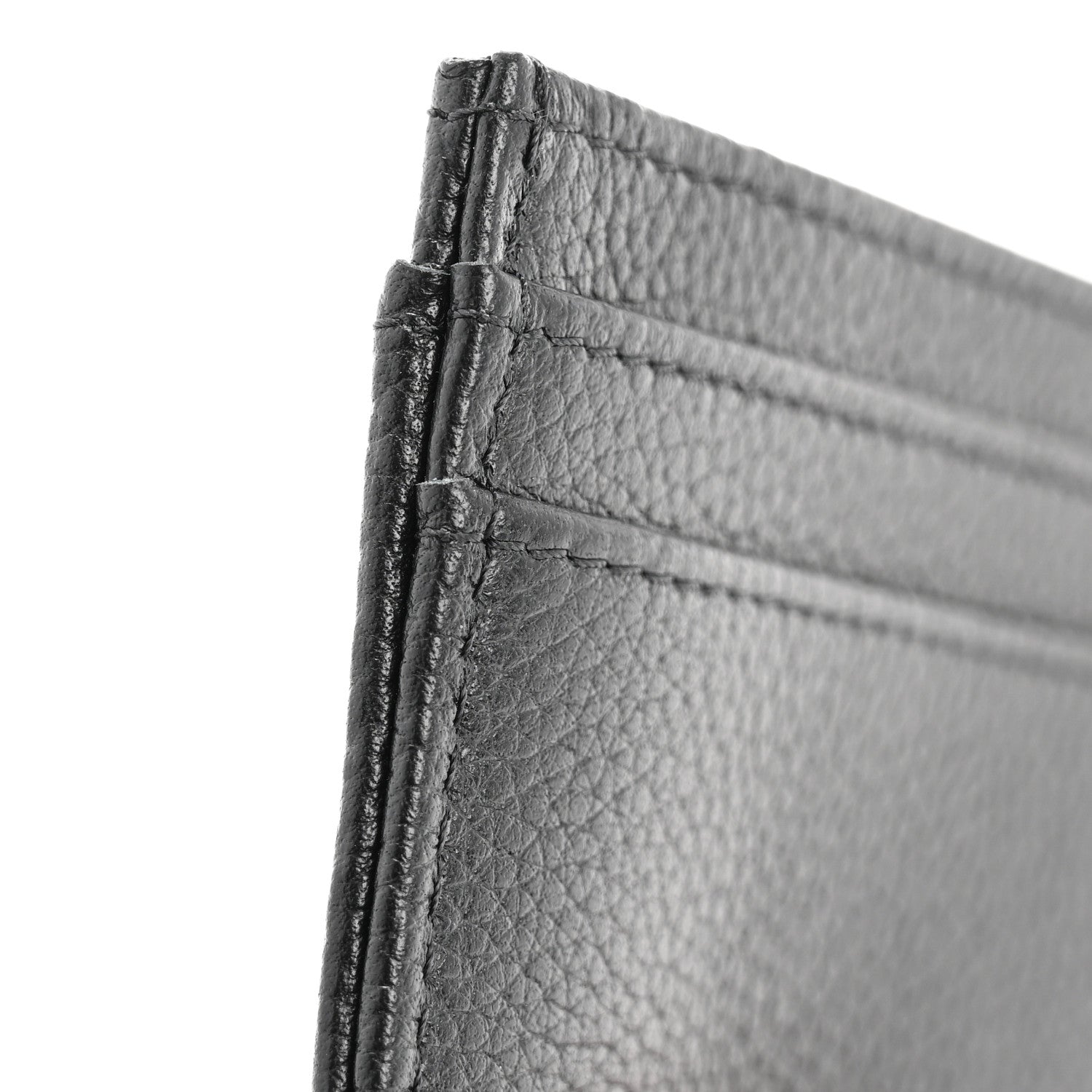 Chanel Grained Calfskin CC Card Holder Black 10 of 11
