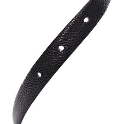 Chanel Caviar CC Skinny Belt 90 36 Black 5 of 8