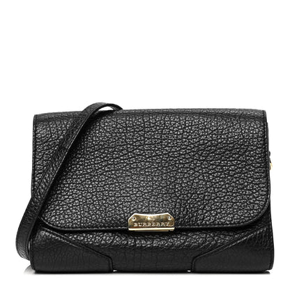 Burberry Grainy Calfskin Heritage Grain Small Crossbody Bag Black 1 of 5