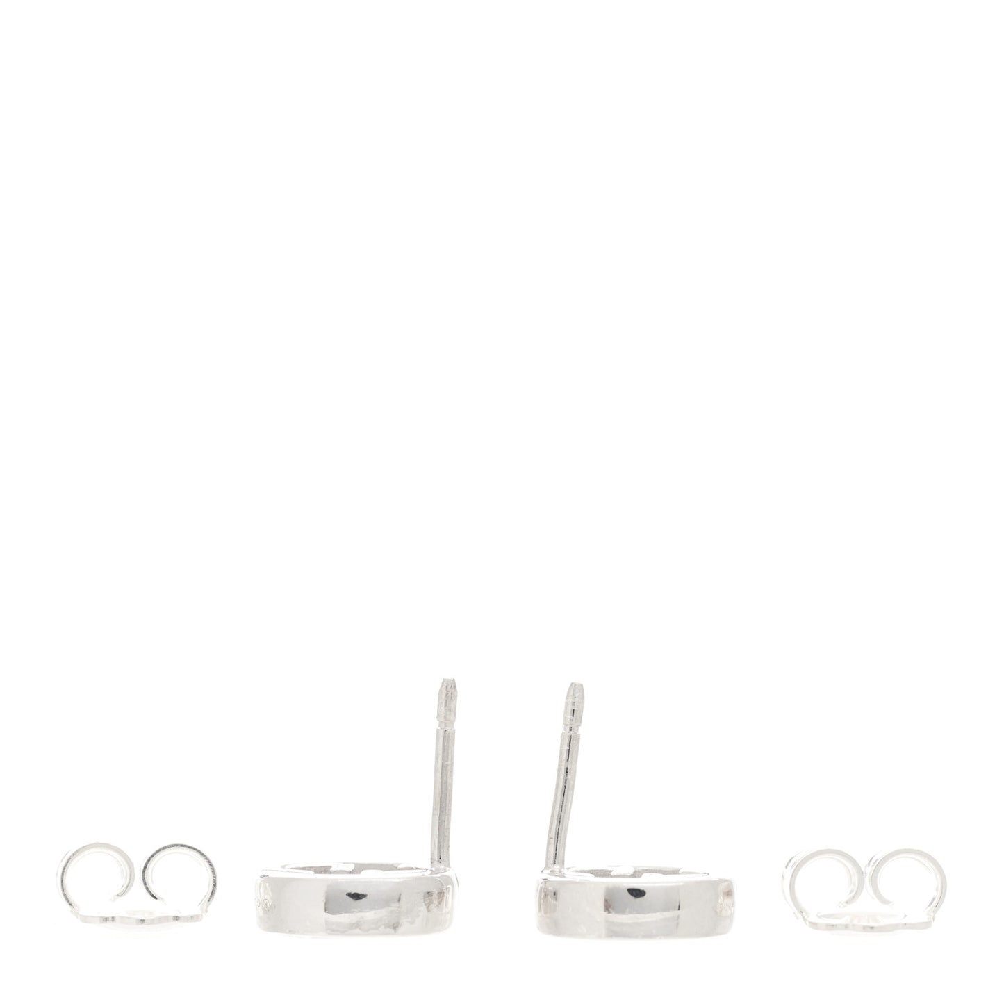 Sterling Silver Interlocking GG Stud Earrings