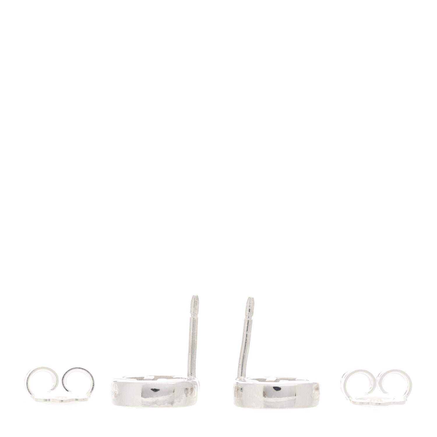 Gucci Sterling Silver Interlocking GG Stud Earrings 3 of 4