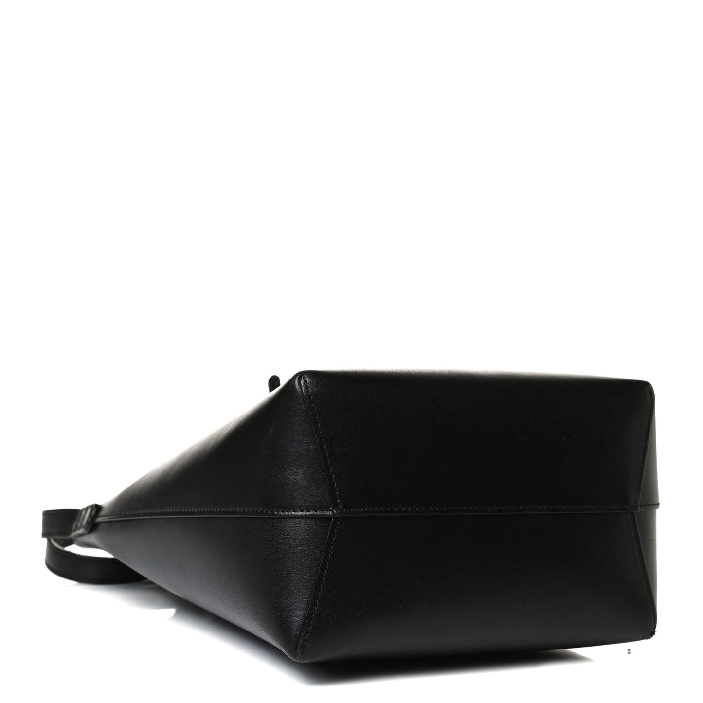 Calfskin Mini Bucket Bag Black Flamma