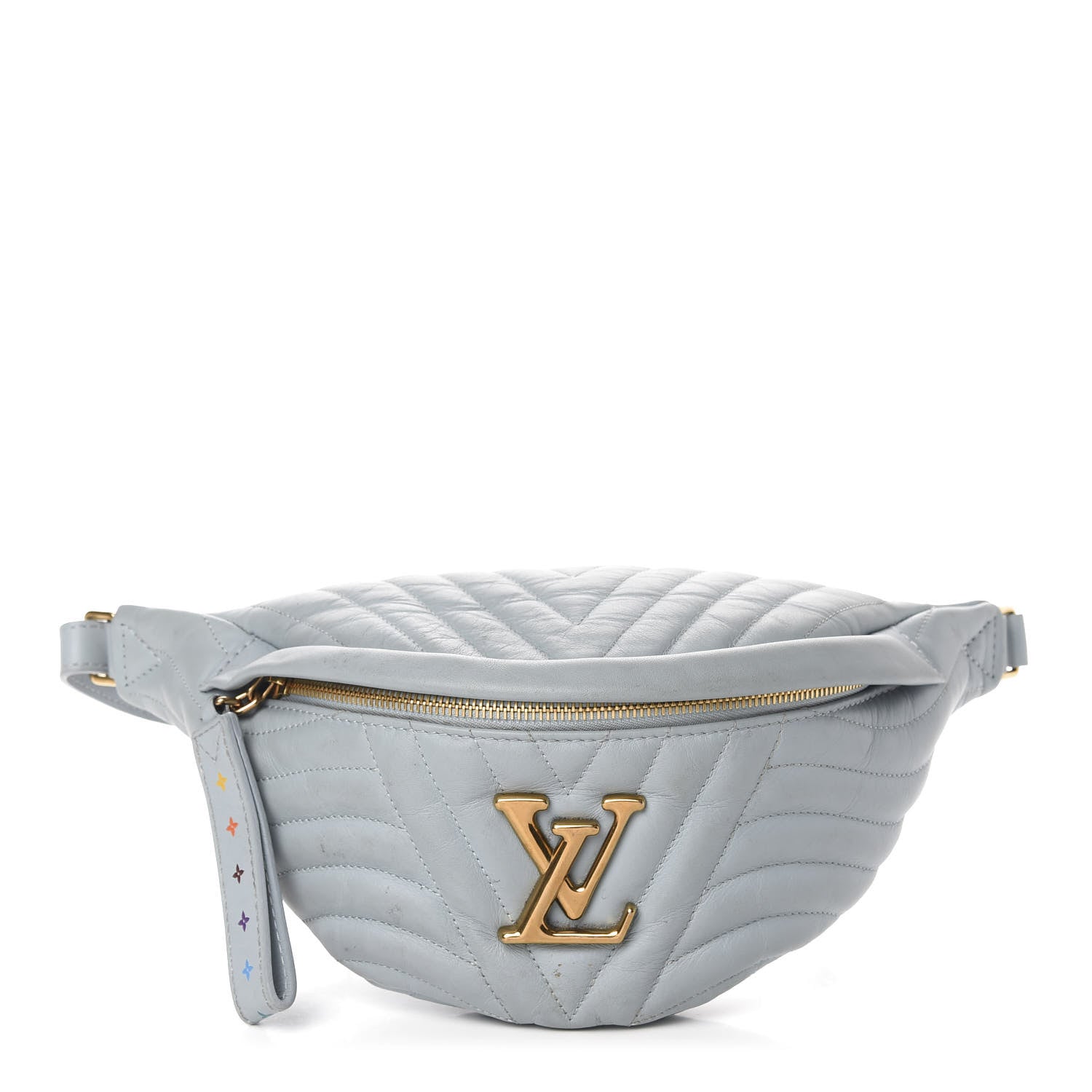 Louis Vuitton Calfskin New Wave Bumbag Porcelain Blue 1 of 12