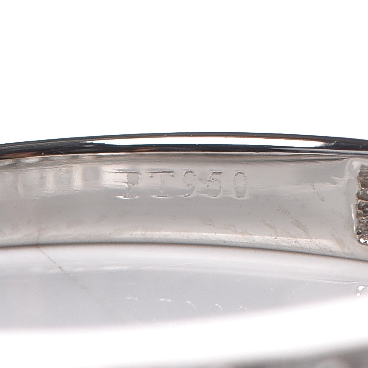 Platinum Diamond .25ctw Half Circle Wedding Band Ring 49 4.75