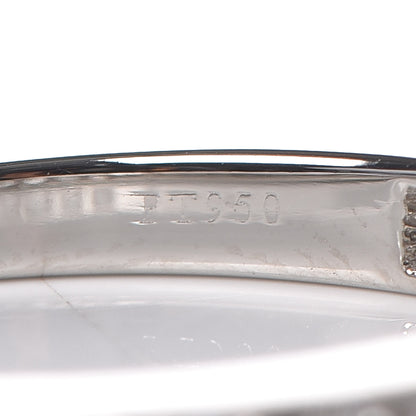 Tiffany Platinum Diamond .25ctw Half Circle Wedding Band Ring 49 4.75 5 of 5
