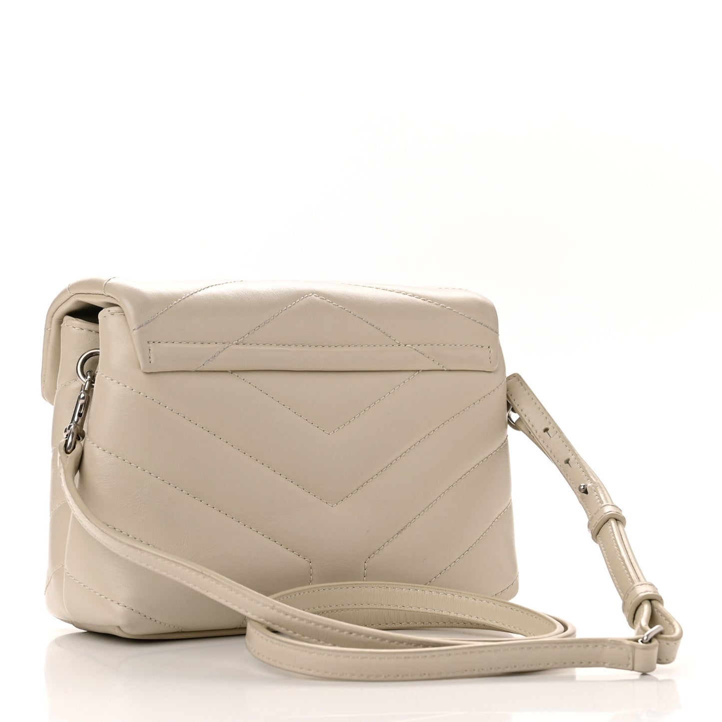 Calfskin Y Quilted Monogram Toy Loulou Crossbody Bag Crema Soft