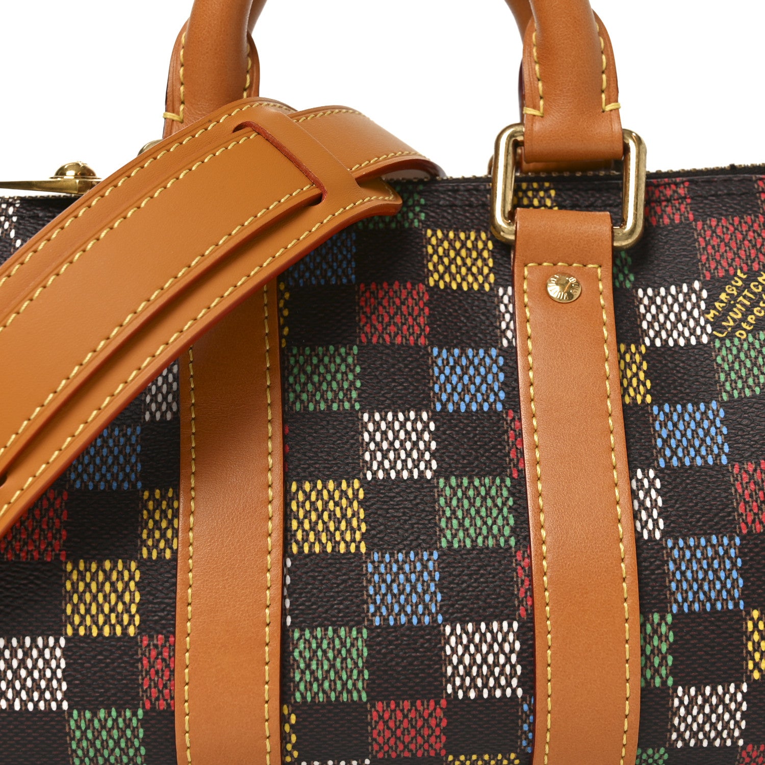 Louis Vuitton LV Vers Damier Ebene Keepall Bandouliere 25 7 of 9