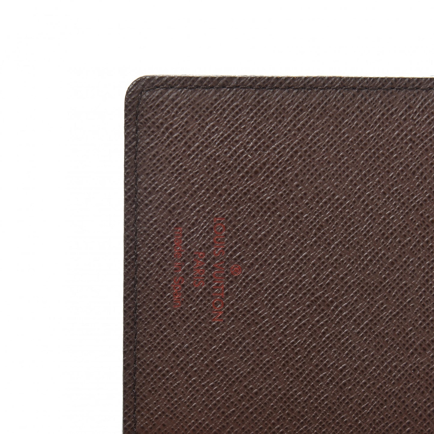Damier Ebene Checkbook Cover Wallet