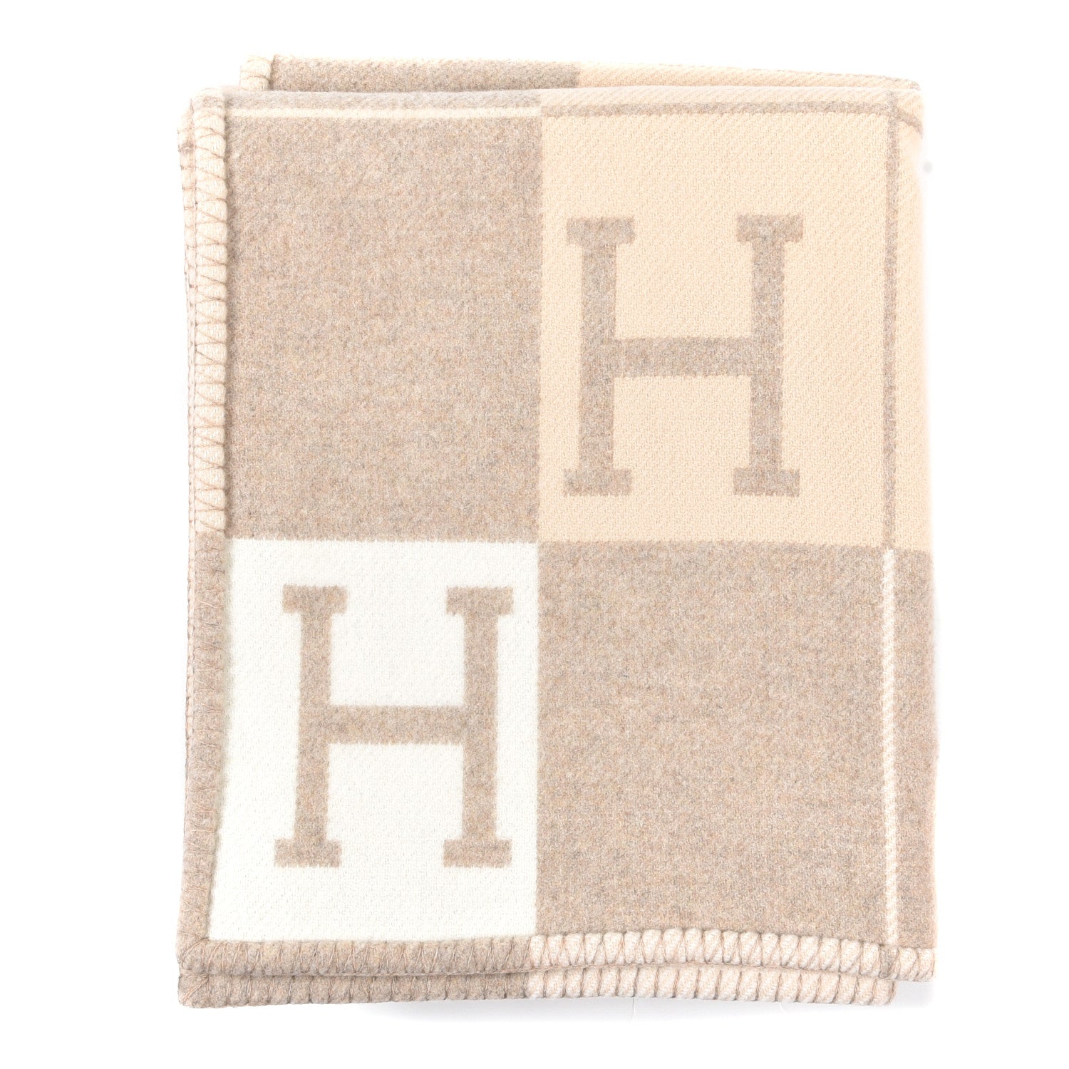 Hermes Wool Cashmere Avalon III Blanket Coco Camomille 1 of 3