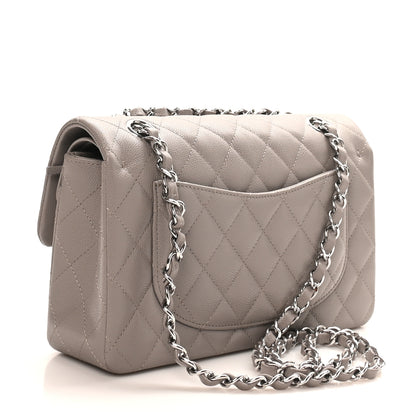 Chanel Caviar Quilted Small Double Flap Grey 3 of 11