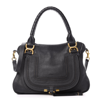 Chloe Calfskin Medium Marcie Satchel Black 1 of 11
