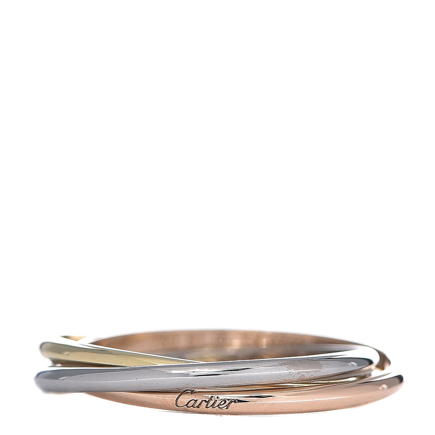 18K Pink Yellow White Gold Extra Small Trinity Ring 51 5.75