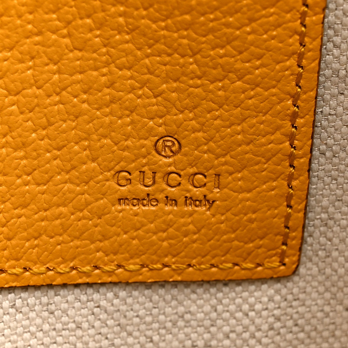 GG Supreme Monogram Neo Vintage Zip Wristlet Pouch Beige New Acero Crop