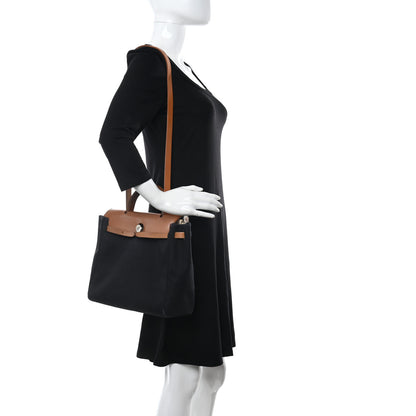 Hermes Toile Vache Calfskin Herbag 30 PM 2 of 19