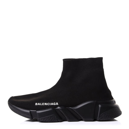 Balenciaga Neoprene Knit Womens Speed Sneakers 37 Black 1 of 9