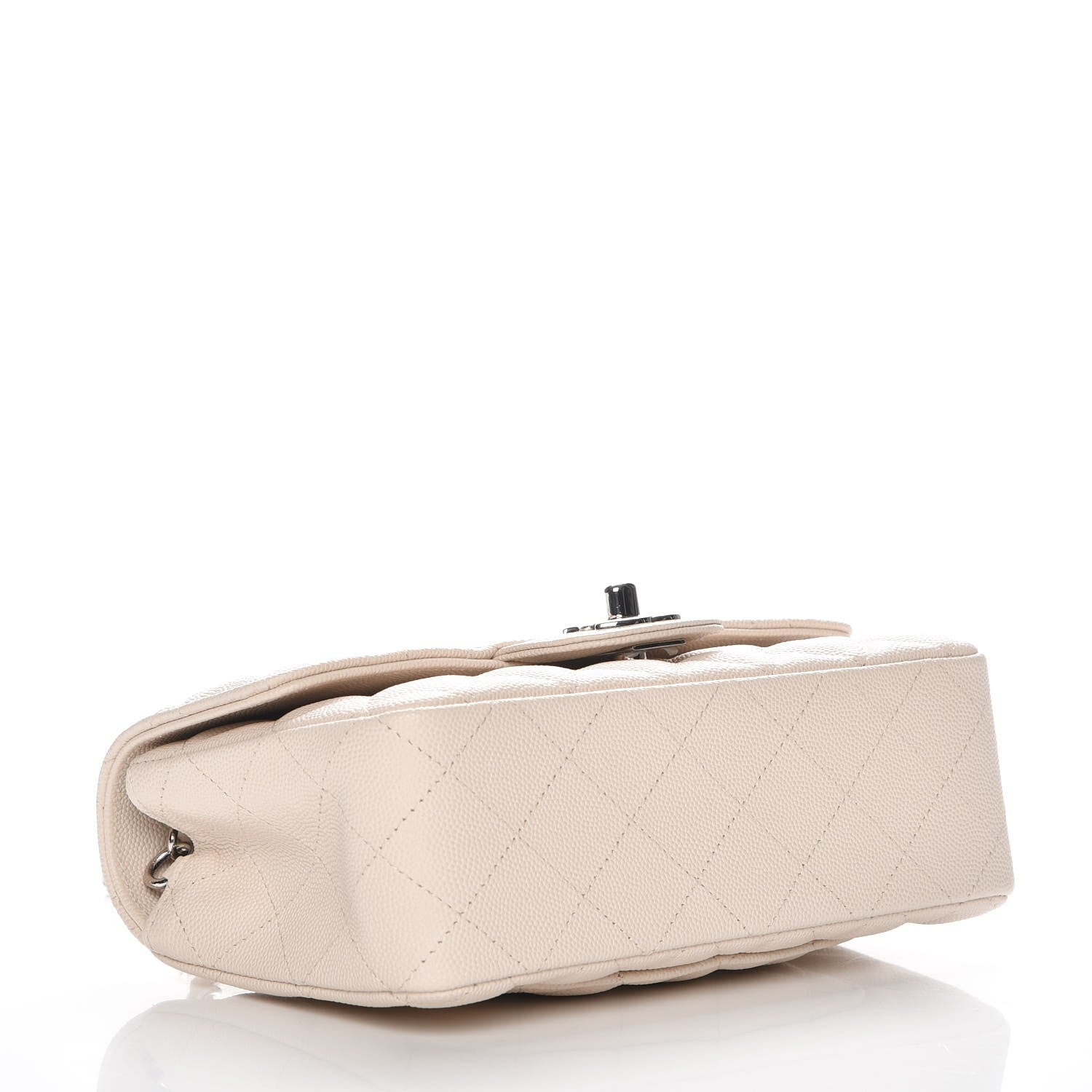 Chanel Caviar Quilted Mini Rectangular Flap Light Beige 4 of 7
