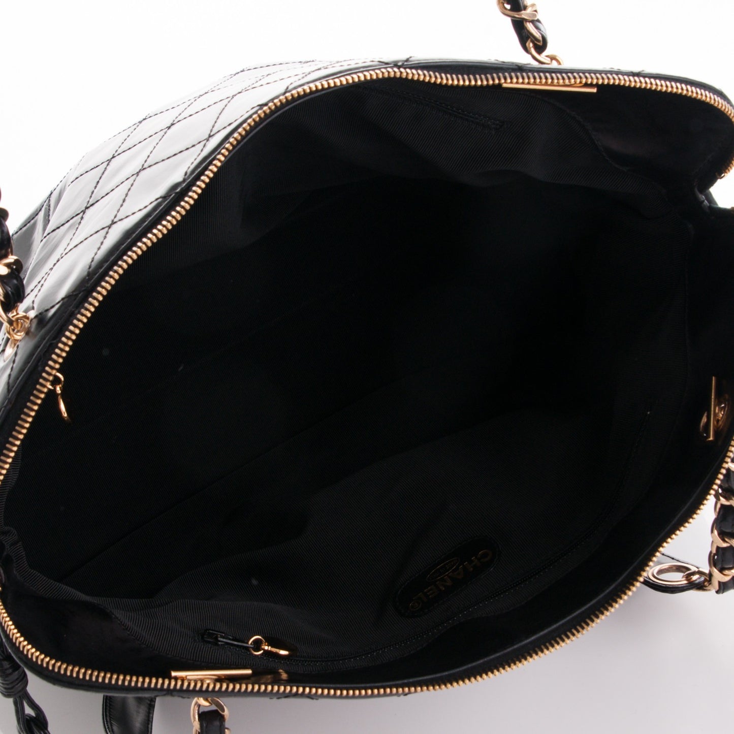 Calfskin Quilted Shoulder Bag Black
