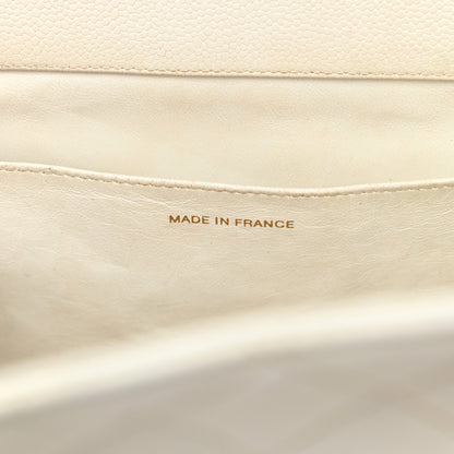 Chanel Caviar Quilted CC Tote White 7 of 16