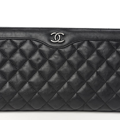 Chanel Crumpled Calfskin Quilted Clutch So Black 9 of 9
