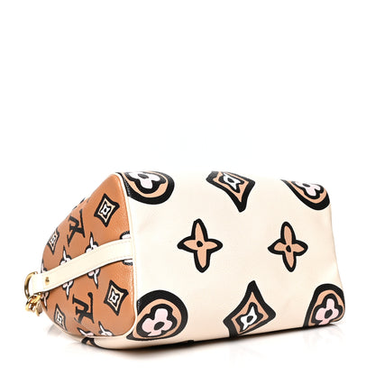 Louis Vuitton Monogram Giant Wild At Heart Speedy Bandouliere 25 Creme 4 of 11