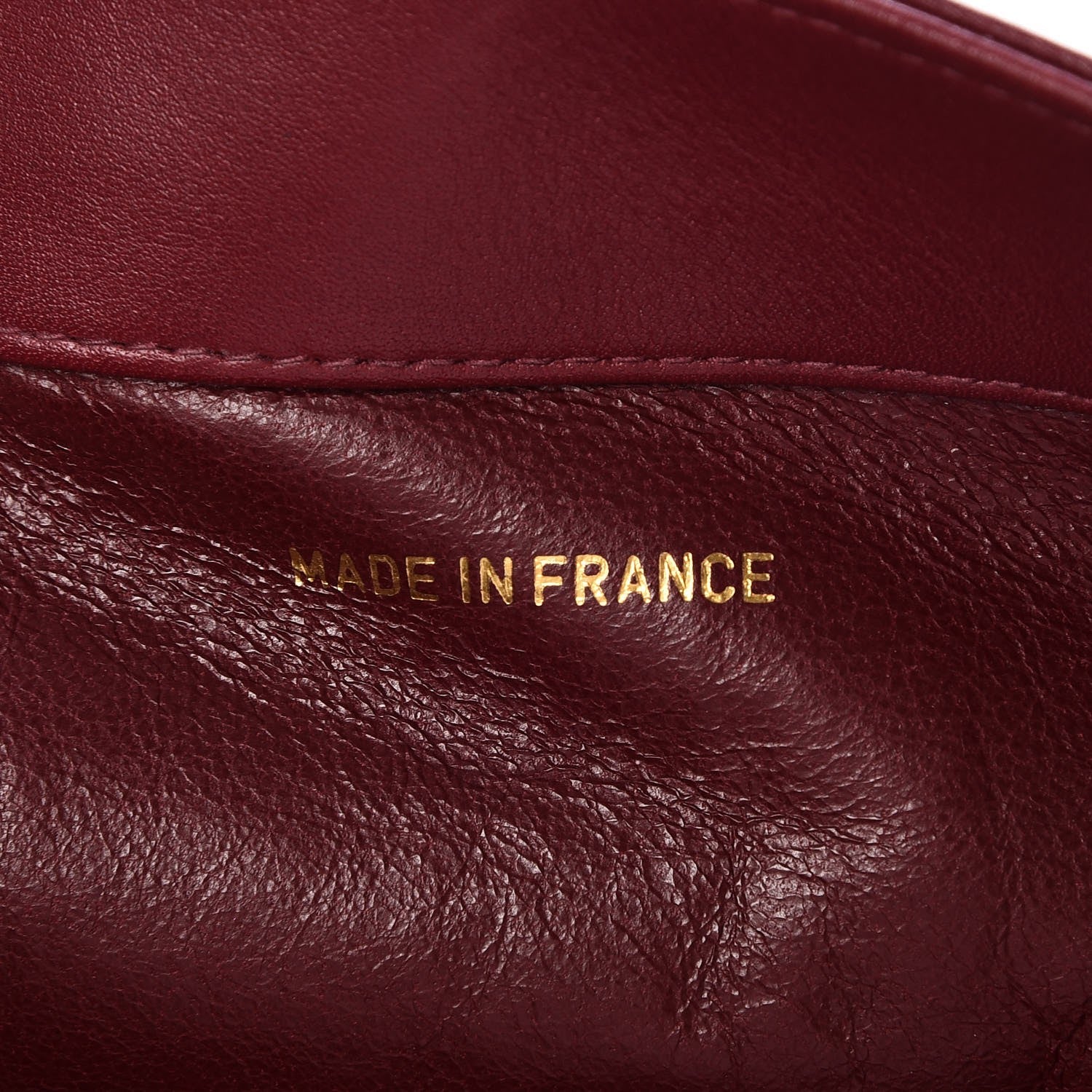 Chanel Lambskin CC Tote Dark Red 7 of 8