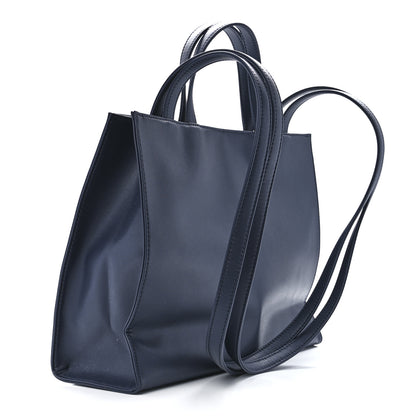 Telfar Vegan Leather Medium Shopping Bag Navy 3 of 11